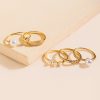 Francesca's Andrea Dainty Ring Set Pearl Rings