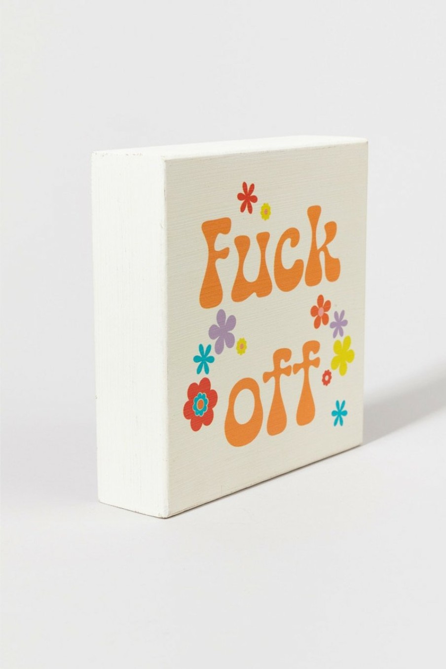 Francesca's F*Ck Off Floral Sign Multi Home Decor