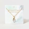 Francesca's Leslie Quartz Manifesting Pendant Necklace Necklaces