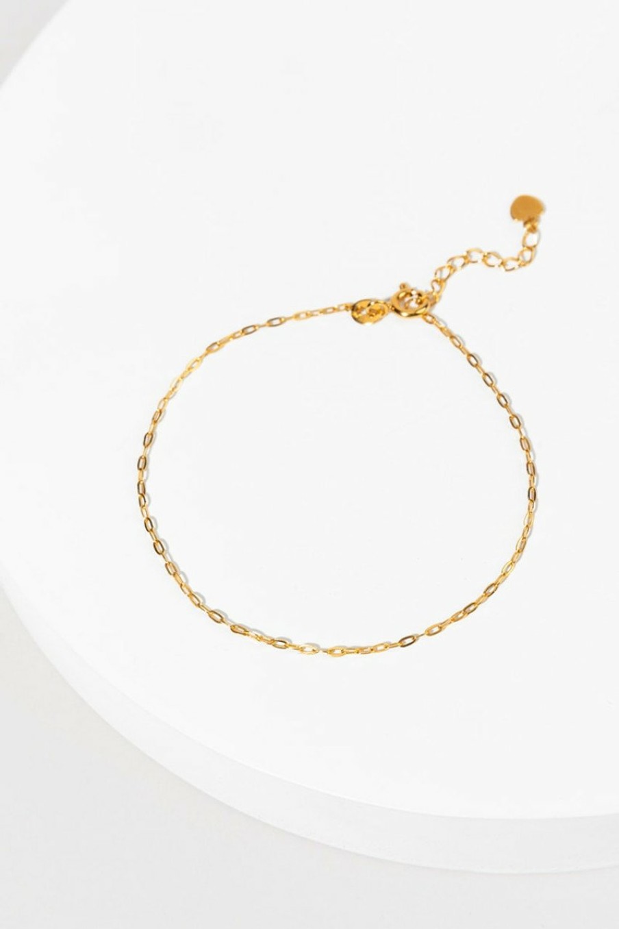 Francesca's Gabbi 14K Dipped Paperclip Chain Bracelet Gold Bracelets