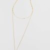 Francesca's Maddy Open Circle Pendant Necklace Gold Necklaces