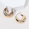 Francesca's Britt Chunky Hoop Earrings Gold Earrings