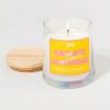 Francesca's Radiate Sunshine Melon Candle Jar 5.5Oz Yellow Candles