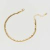 Francesca's Rue Snake Chain Anklet Gold Body Jewelry