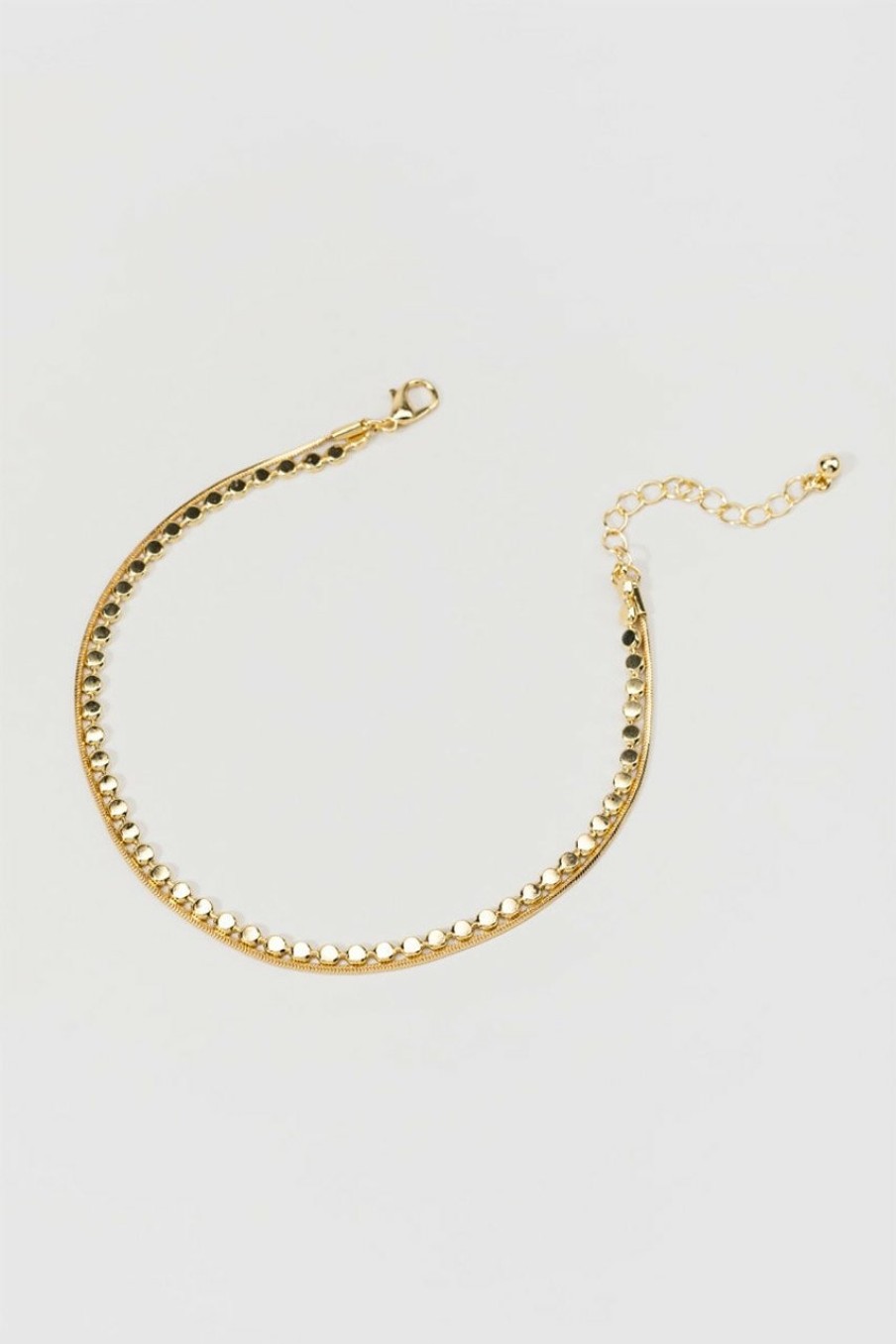 Francesca's Rue Snake Chain Anklet Gold Body Jewelry