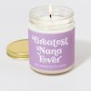 Francesca's Greatest Nana Ever 9Oz Candle Jar Lavender Candles