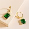 Francesca's Becca Glass Charm Huggie Earrings Earrings