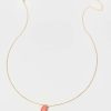 Francesca's Carly Short Pendant Necklace Pink Necklaces