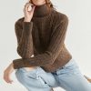 Francesca's Becci Turtleneck Pullover Tops