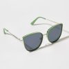 Francesca's Jasmine Slim Frame Cat Eye Sunglasses Sunglasses