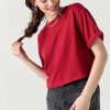 Francesca's Chrissy Boxy Soft Rib Knit Top Tops