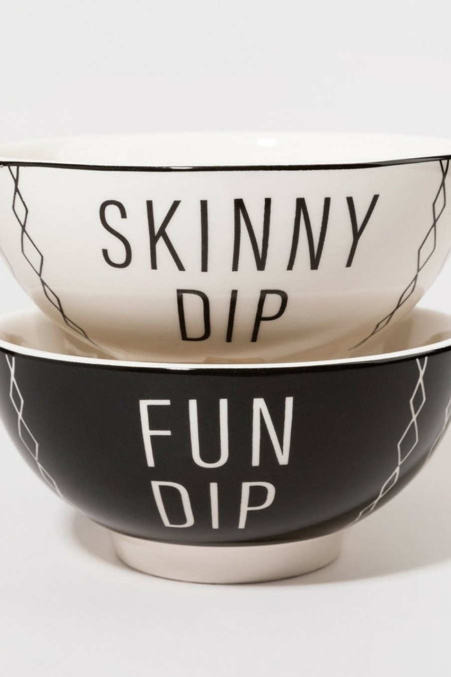 Francesca's Fun Dip Skinny Dip Cereal Bowls Multi Home Decor