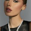 Francesca's Luxe Cz Necklace Pearl Necklaces