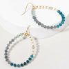 Francesca's Patrica Semi Bead Ombre Drop Earrings Blue Earrings