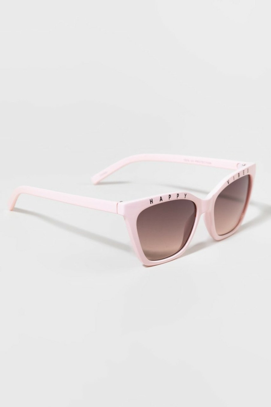 Francesca's Happy Vibes Cat Eye Sunglasses Blush Sunglasses