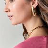 Francesca's Edith Sculptural Droplet Earrings Gold Earrings