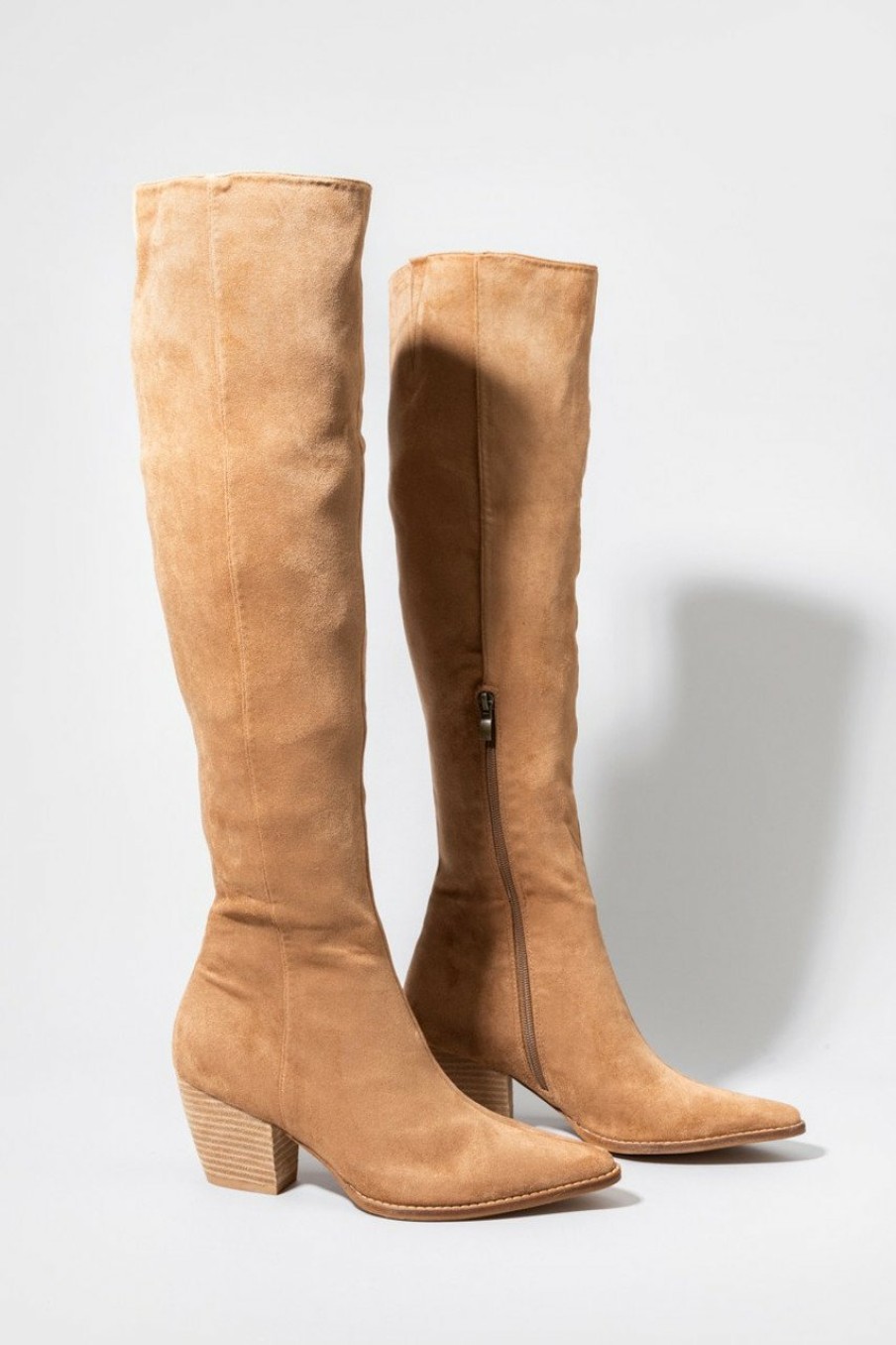 Francesca's Martha Over The Knee Suede Boots Boots