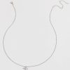 Francesca's Malani Clover Pendant Necklace Silver Necklaces