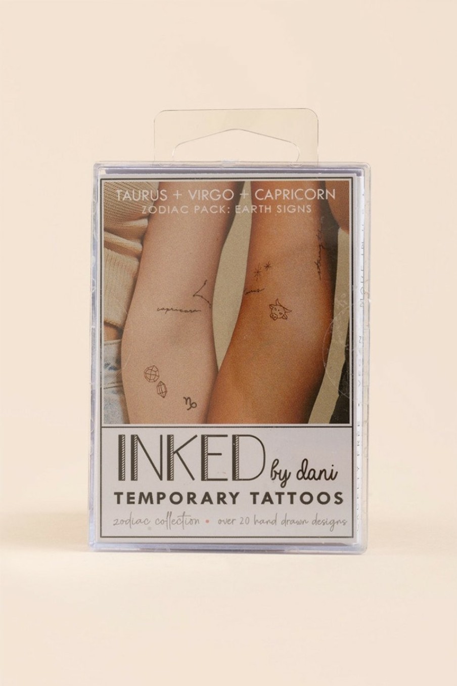 Francesca's Inked By Dani Zodiac Earth Temporary Tattoos Multi Beauty & Wellness