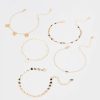 Francesca's Summer Butterfly Heart Bead Bracelet Set Ivory Bracelets