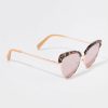 Francesca's Karina Browline Cat Eye Sunglasses Tortoise Sunglasses