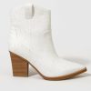 Francesca's Mia Dawson Cowboy Boots White Wedding Accessories