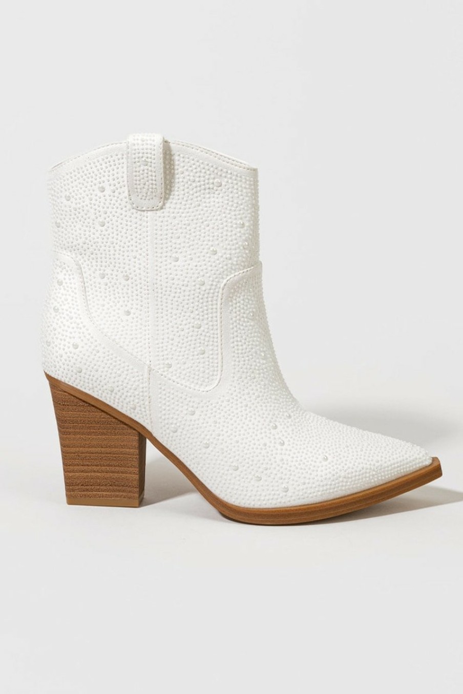 Francesca's Mia Dawson Cowboy Boots White Wedding Accessories