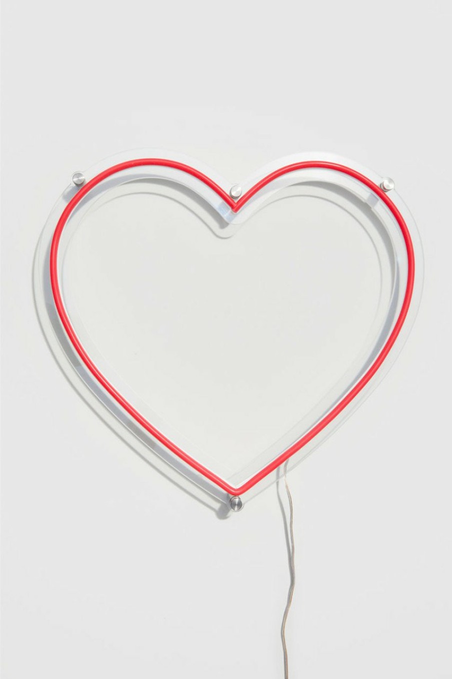 Francesca's Heart Neon Sign Red Home Decor