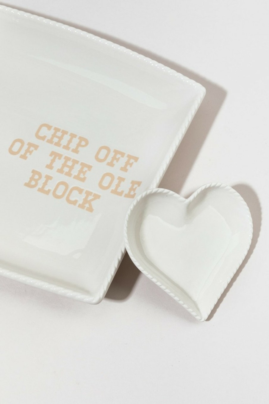 Francesca's Chip Off The Ole Block Platter Multi Home Decor