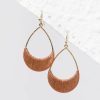 Francesca's Danielle Shimmer Thread Teardrop Earrings Mauve Earrings