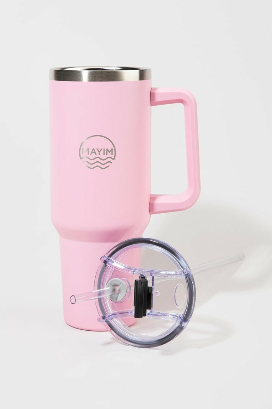 Francesca's Mayim Stainless Steel Light Coffee Mug Pink Drinkware