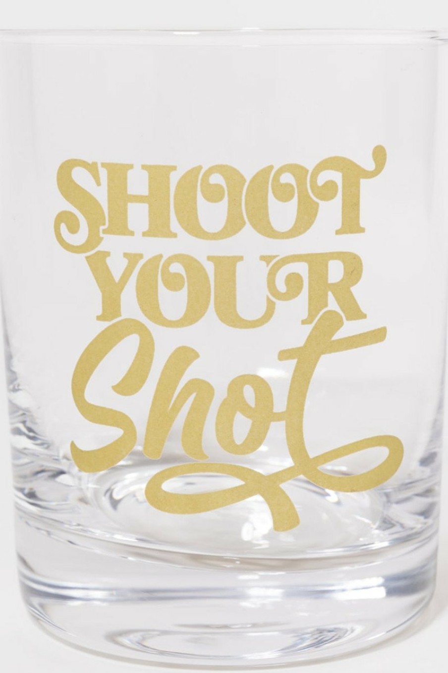 Francesca's Shoot Your Shot Rocks Glass Multi Drinkware