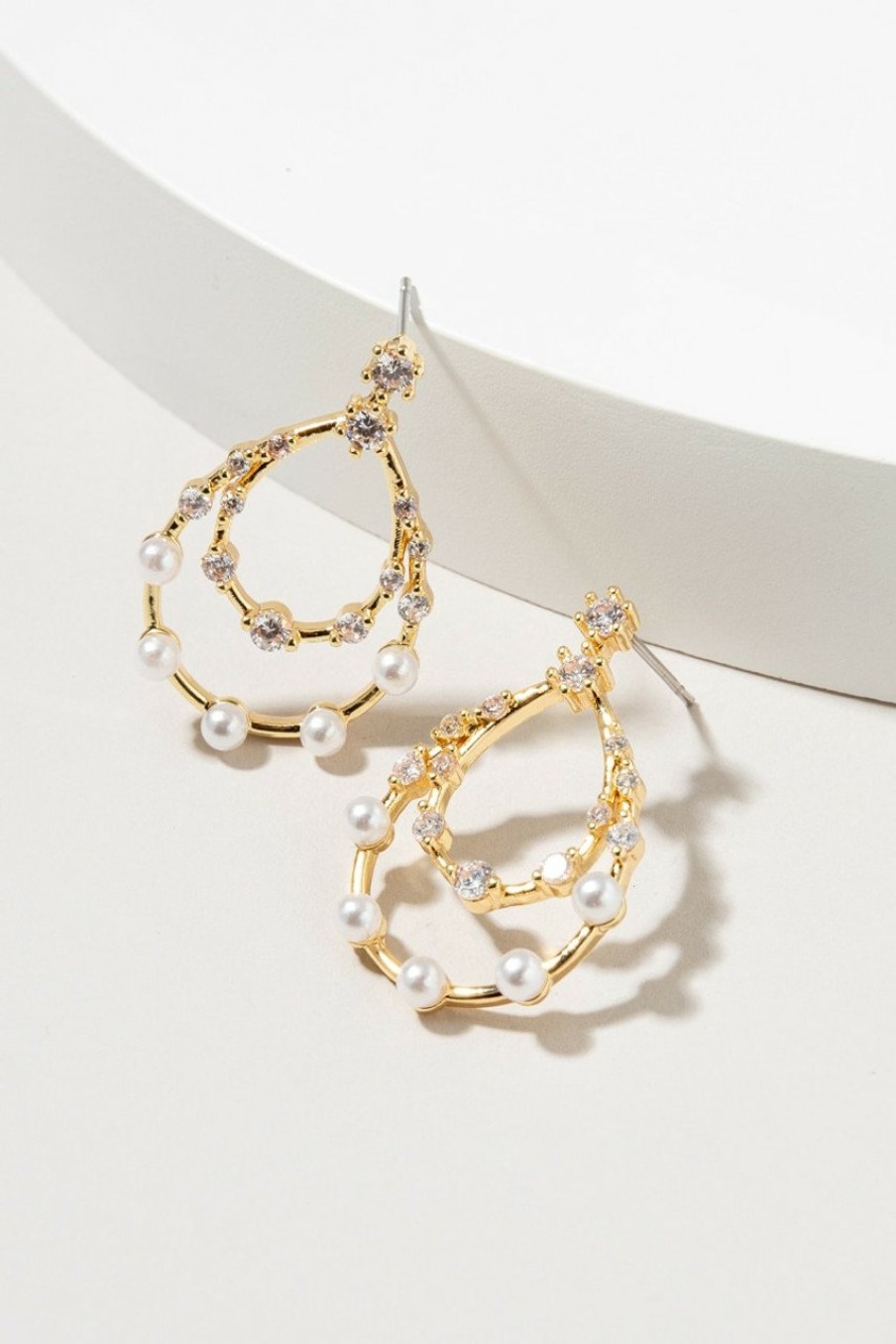 Francesca's Lora Drop Earrings Pearl Earrings