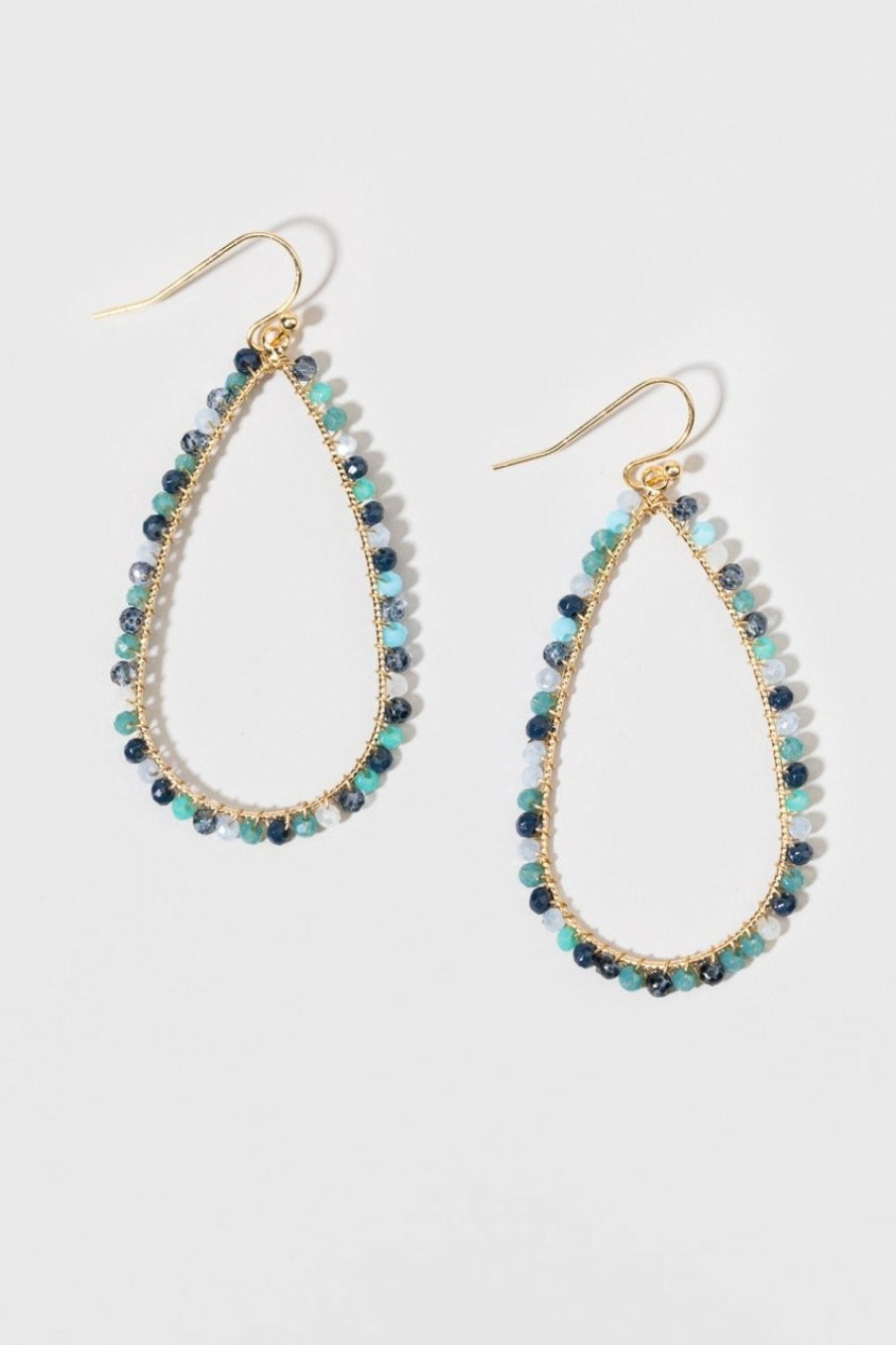 Francesca's Sasha Multi Bead Earrings Blue Earrings