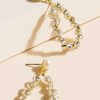 Francesca's Eleanor Pearl Drop Earrings Crystal Earrings