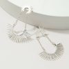 Francesca's Autumn Sunburst Earrings Silver Earrings