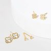 Francesca's Gia Gold And Stud Earring Set Crystal Earrings