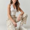 Francesca's Shanon Camo Cargo Pants Olive Green Pants