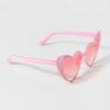 Francesca's Sabrena Prism Heart Cat Eye Sunglasses Pink Sunglasses