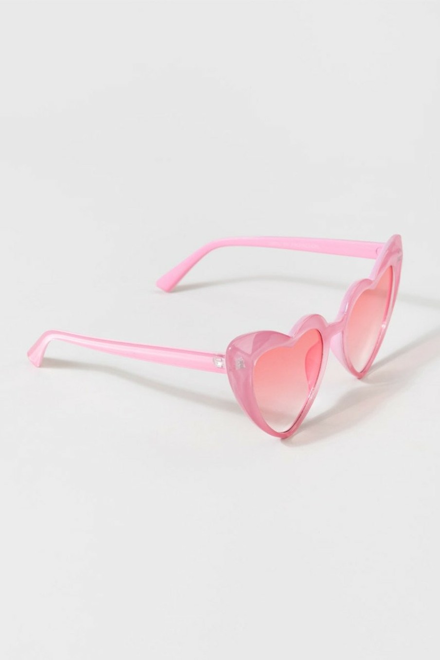 Francesca's Sabrena Prism Heart Cat Eye Sunglasses Pink Sunglasses