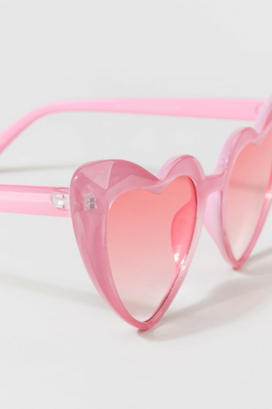 Francesca's Sabrena Prism Heart Cat Eye Sunglasses Pink Sunglasses