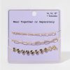 Francesca's Wear Together Or Separately Multi Chain Necklace Set Gold Necklaces