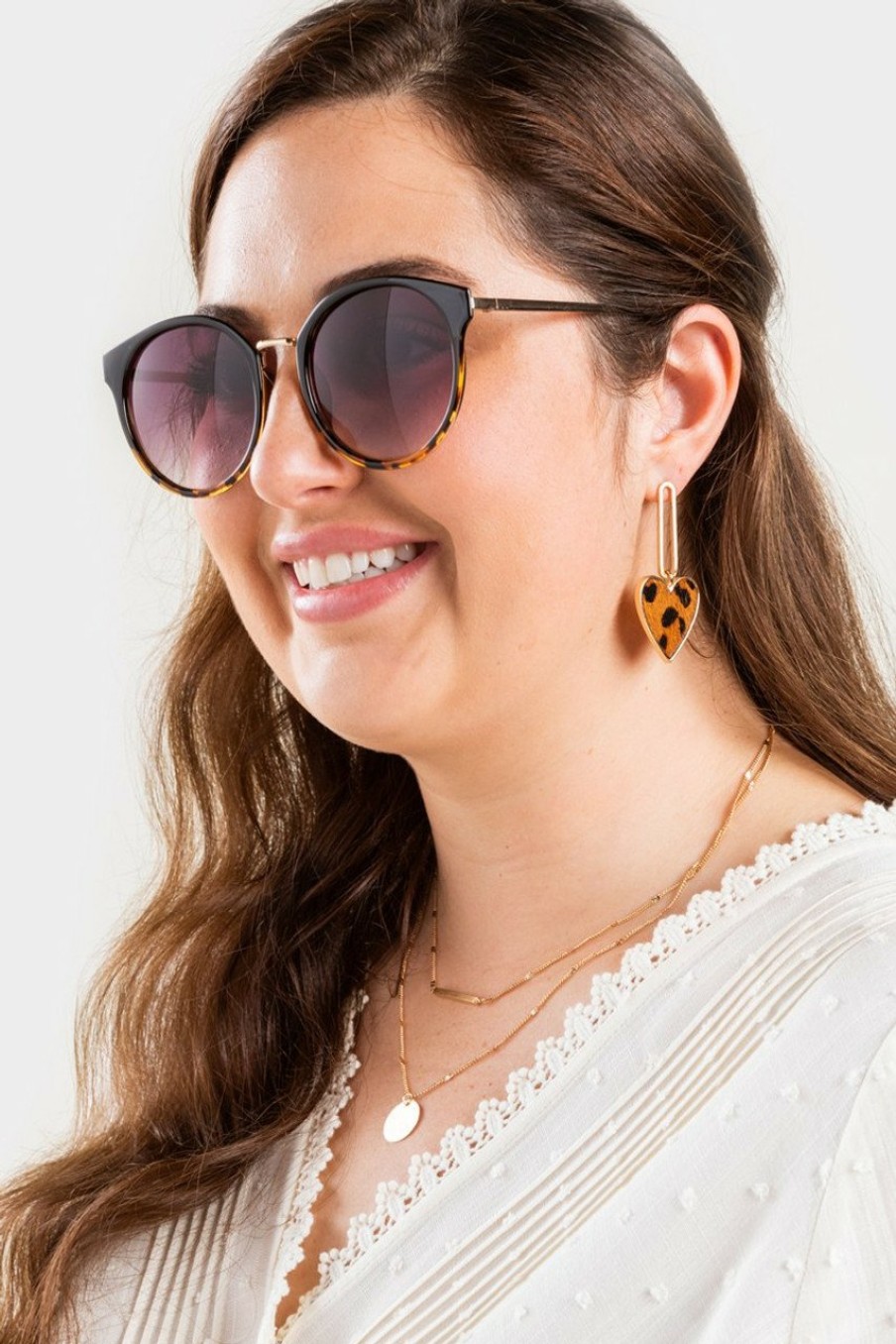 Francesca's Tammi Oversized Round Sunglasses Sunglasses