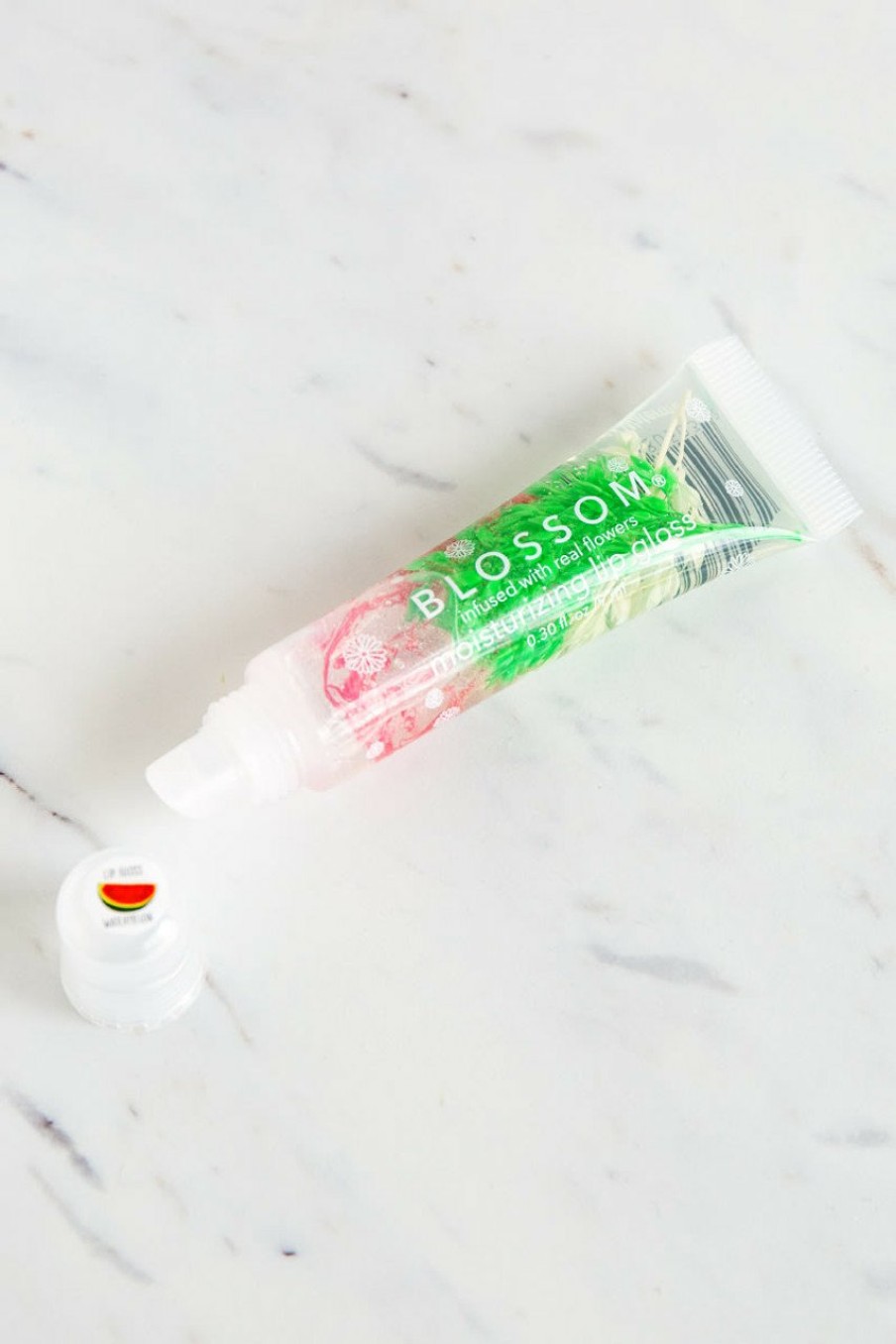 Francesca's Blossom® Watermelon Lip Gloss Tube Green Beauty & Wellness