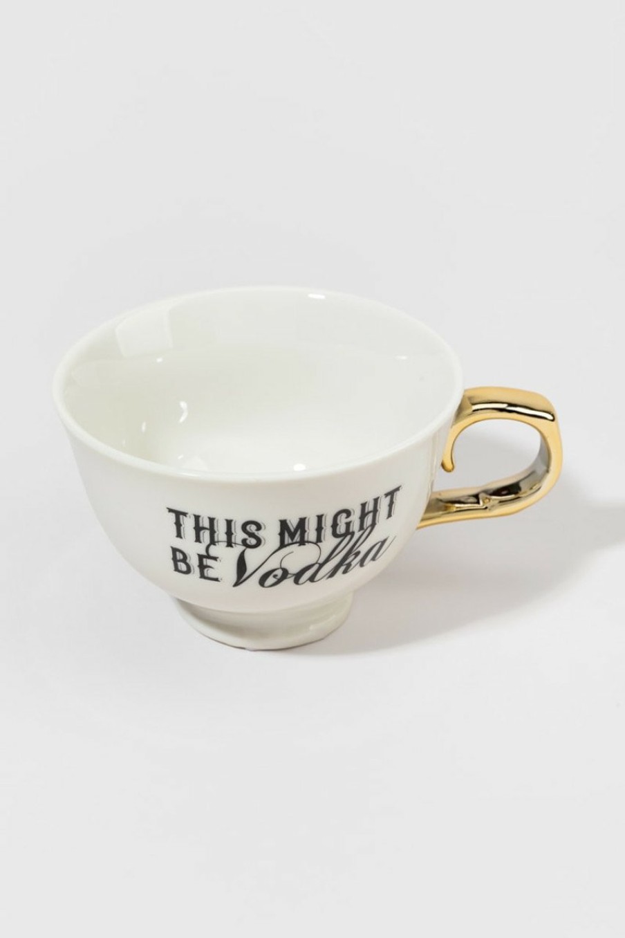 Francesca's This Might Be Vodka Porcelain Tea Cup Multi Drinkware