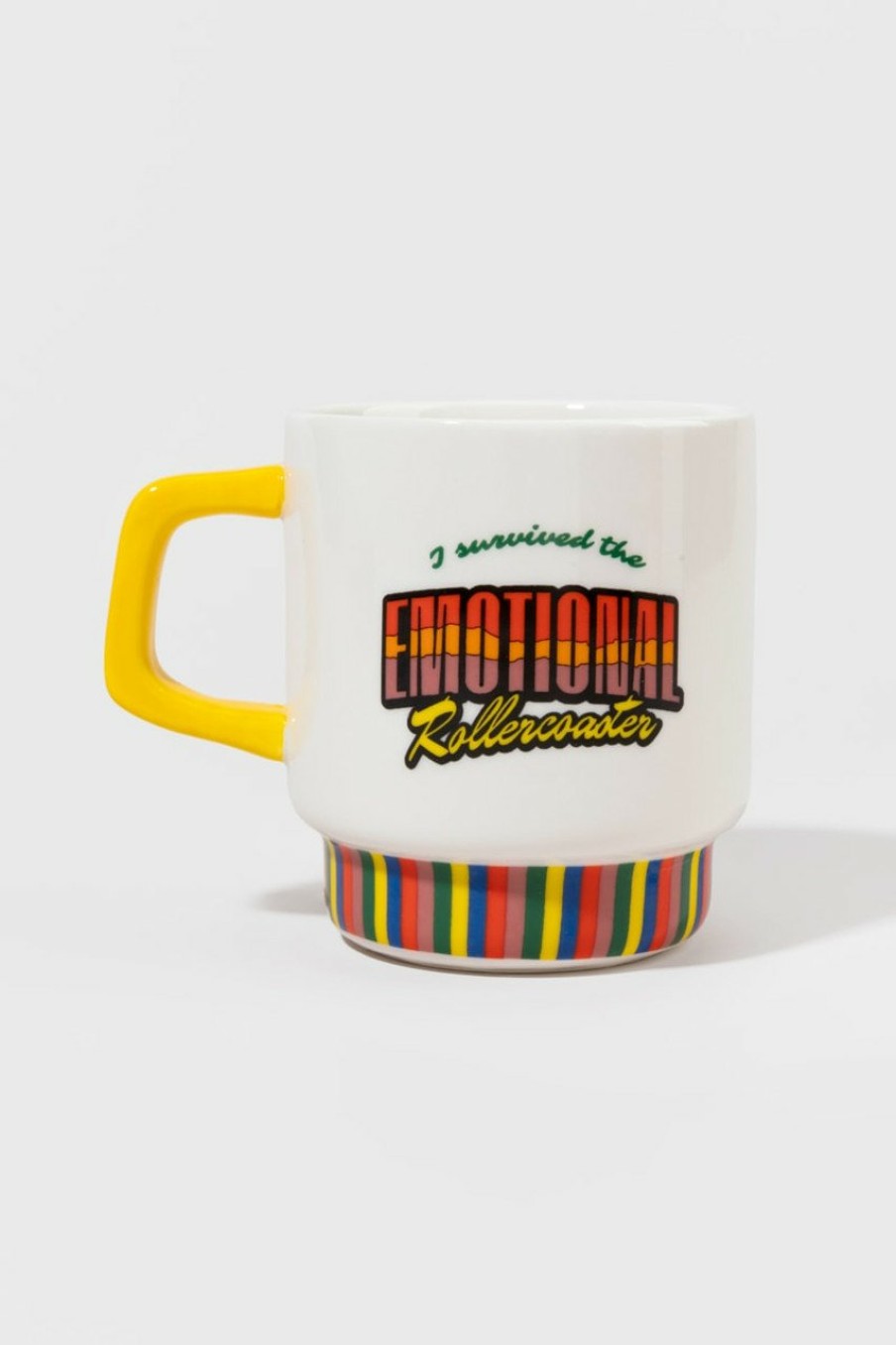 Francesca's Hot Stuff Ceramic Mug Emotional Rollercoaster Multi Drinkware