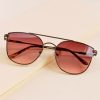 Francesca's Isabelle Thin Tortoise Sunglasses Brown Sunglasses