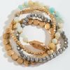 Francesca's Josephine Beaded Stretch Bracelet Set Mint Bracelets