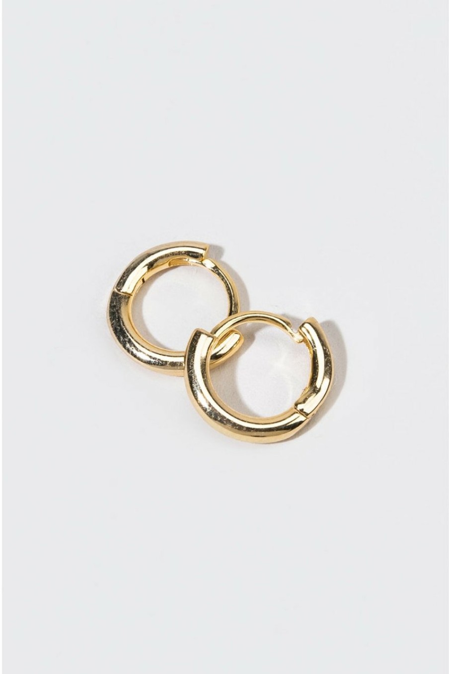 Francesca's Kimmie 14K Dipped Huggie Hoop Earrings Gold Earrings