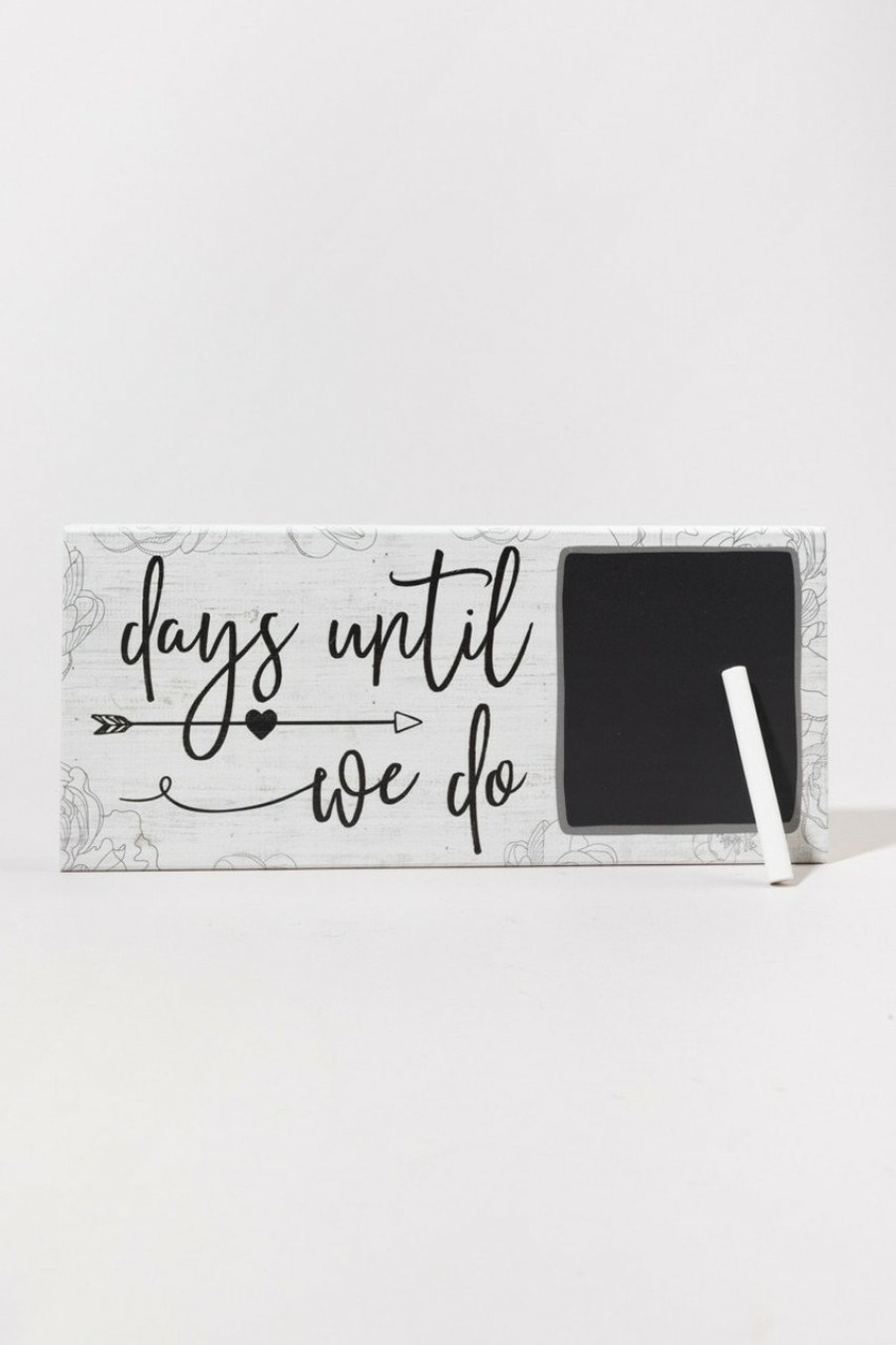 Francesca's Days Until We Do Box Sign White Home Decor